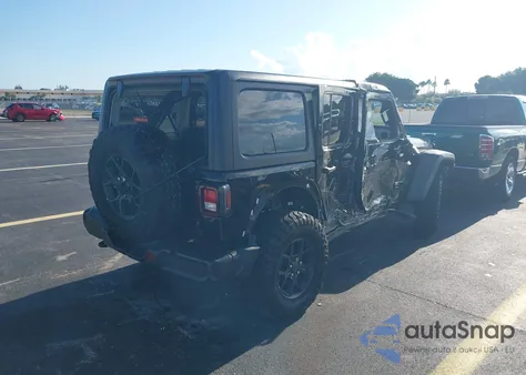 2024 Jeep Wrangler 4-Door Willys 4X4 из США, поврежденный, VIN 1C4PJXDN7RW350472